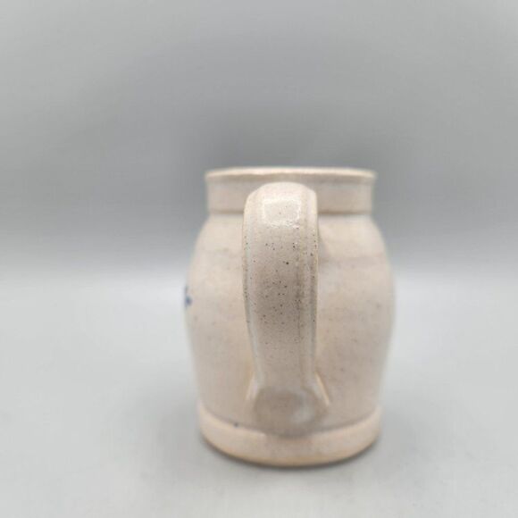 Vintage Pinewood Valley Pottery Creamer Blue Heart Stoneware 3” Glazed - Picture 4 of 9